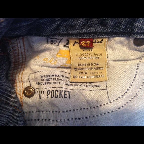 7FAMK Pink A Pocket Jeans Size 27 - Picture 8 of 8